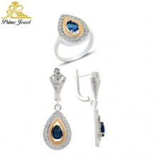 Altın +Gümüş Zirkon Taşlı Set